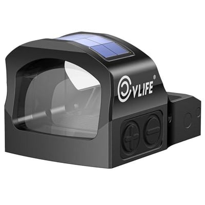 36% off CVLIFE WildHawk X Solar Auto Brightness Red/Green Dot Sight for RMR & Full-Sized Setups, 2 MOA Dot & 48/32 MOA Circle Open Reflex Optics, Motion Awake 3000G Shockproof with Adapter for MOS & Picatinny w/code 7CEPAHQK - $93.43 + FREE Shipping