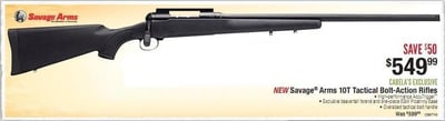 Savage 10T-SR Bolt-Action Rifle - 6.5 Creedmoor - $599.99 (Free Shipping over $50)