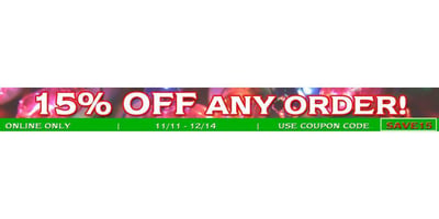 15% off your order after code "SAVE15" @ CZ-USA.com