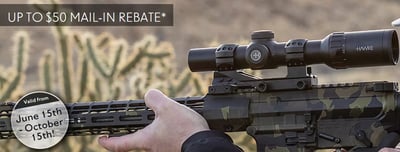 Hawke Sport Optics Rifle Scope Rebate - Up To $50 Mail-In Rebate on Qualifying Hawke Rifle Scopes