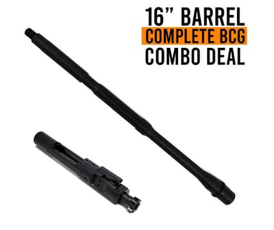 16" M4 5.56 Carbine Barrel + Complete Nitride BCG - $121.46 after code: SEPT10 