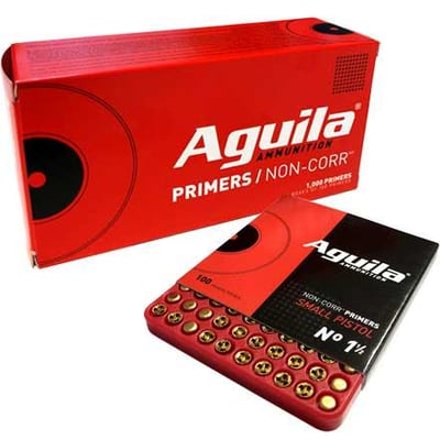 Aguila No. 1-1/2 Small Pistol Primers 1000 Count - $69.99