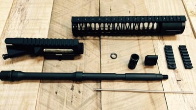 16 inch complete upper build kit with match grade 4150V 5.56/.223 barrel W 12 inch Key mod hand guard-minus BCG and - $265