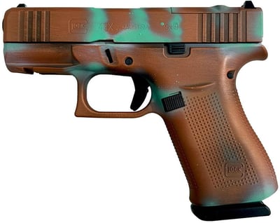Glock 43x MOS 9mm Optic Ready Pistol with Copper Patina Cerakote Finish - $517.50