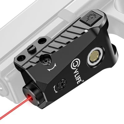 CVLIFE Magnetic Rechargeable Pistol Laser for 21MM Picatinny Rail Mount - $17.99 w/code "BR4HYO3Z" (Free S/H over $25)