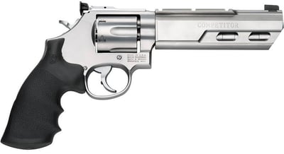 Smith & Wesson 629 Competitor 44 Rem Mag 6 Round 6" Stainless Steel Black Hogue Rubber - $1549.98 (Free S/H on Firearms)