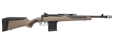 Savage 10/110 Scout 450 Bushmaster 10+1 16.50" Flat Dark Earth Fixed AccuFit Stock Matte Black Right Hand - $661.76 