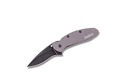 Kershaw Scallion Blackwash Aluminum Handle Gray Folding Knife Manual Opening - $44.95 + $10 Shipped