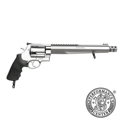 Smith & Wesson 460XVR Compensated Hunter Revolver 460S&W 10 1/2" Rubber Grip Stainless Finish 5 Rd - $1499.99 (Free Shipping over $50)