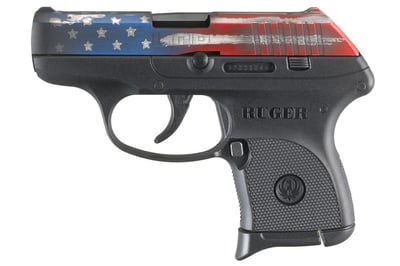 Ruger LCP 380 ACP Carry Conceal Pistol with American Flag Cerakote Slide - $209.99