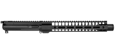 BG Complete 11" 9mm Upper Receiver - Black FLASH CAN 12" M-LOK With BCG & CH - $272.95 