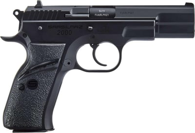 Sar USA 2000BL 2000 9mm 4.50" 17+1 Black Black Steel Black Polymer Grip - $401.79 (add to cart to get this price)