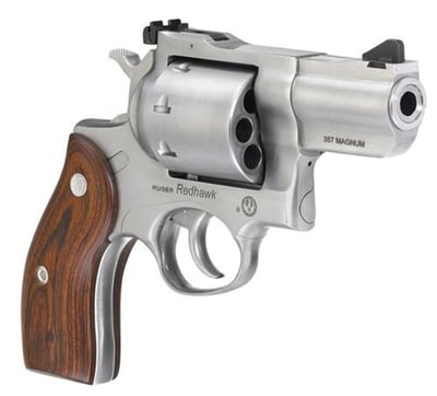 Ruger Redhawk .357 Mag 2.75" barrel 8 Rnds Satin Stainless Wood Grips - $979.99 + Free S/H