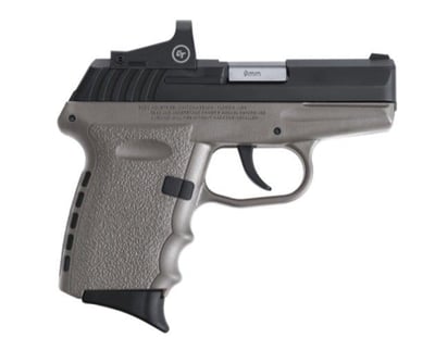 SCCY CPX-2 RD Gray / Black 9mm 3.1" Barrel 10-Rounds CTS-1500 Reflex Sight - $230.99 ($9.99 S/H on Firearms / $12.99 Flat Rate S/H on ammo)