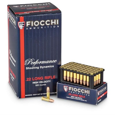 Fiocchi 40-gr .22 LR Copper - plated Special Purpose 500 Rnds - $35.14 (Buyer’s Club price shown - all club orders over $49 ship FREE)