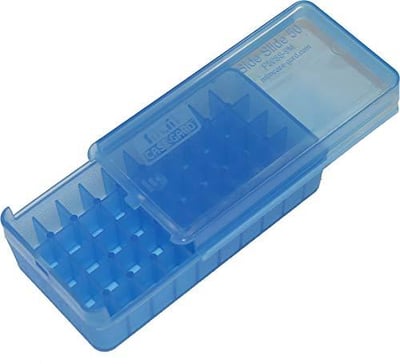 MTM Case-Gard P50SS-9M-24 380/9MM 50 Round Side Slide Pistol Ammo Box, USA Made, Clear Blue - $2.54 + FREE Shipping