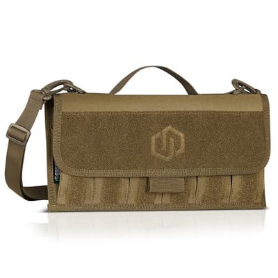 Savior Equipment Tactical Pistol Magazine Storage Pouch w/Hook-N-Loop Cover Panel - Shoulder Strap Included, Reinforced D-Rings, Fits Most Single Double Stack 9mm .40 .45 Mags Holster, 6 Slots - $24.99 + FREE Shipping
