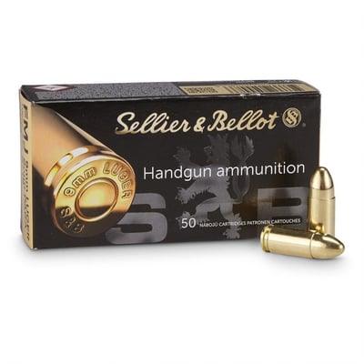 Sellier & Bellot 9mm 115-Gr. FMJ 250 Rnds - $56.95 (Buyer’s Club price shown - all club orders over $49 ship FREE)