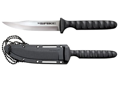 Cold Steel Spike Fixed Blade Tactical Knife 4" 4116 Stainless Steel Blade Griv-Ex Handle Black - $23.99 + Free Shipping over $49 