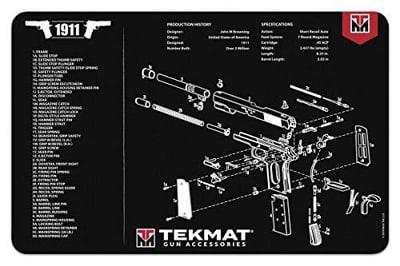 TekMat 1911 Gun Cleaning Mat, Black, One Size from $7.79 + FREE Shipping