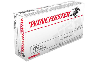 Winchester USA 45ACP 230 Grain FMJ 50Rd Q4170 - $21.44