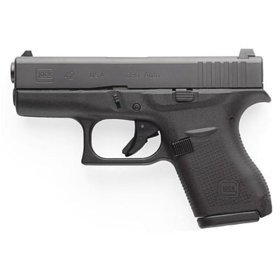 GLOCK G42 380 ACP 3.3in Black 6rd - $399 (Free S/H on Firearms)