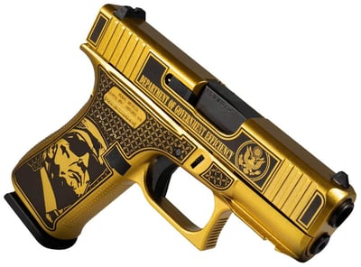 Glock G43X D.O.G.E. Gold 9mm 3.4" Barrel 10-Rounds - $599.99 ($19.99 S/H on Firearms / $15.99 Flat Rate S/H on ammo)