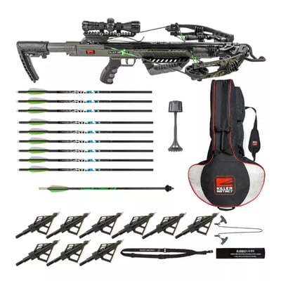 Killer Instinct BOSS 405 FPS Crossbow Package with Case, Six Bolts, and Accessory Bundle - $449.99 w/ Code: FOCUS10 (Free S/H)