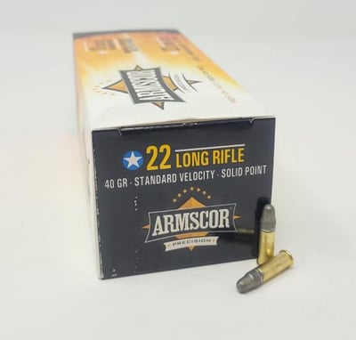 Armscor 22 LR 40 Grain Lead Solid Point Case of 5,000 Rounds - $249.99 + Free Shipping 