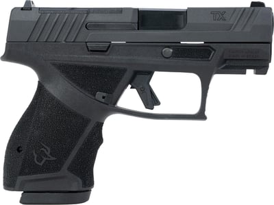 Taurus 1-TX9SC431 TX 9 Sub-Compact Frame 9mm Luger 13+1 3.40" Black Black Nitride Alloy Steel Optic Ready/Serrated Slide Black Stainless Steel Frame w/Picatinny Rail Interchangeable Backstrap Grip - $399 