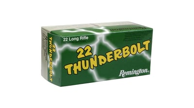 Remington 22 Thunderbolt .22 Long Rifle 40 Grain Round Nose Brass Cased Rimfire Ammo, 500 Rounds, 21241 - $33.39 (Free S/H over $49 + Get 2% back from your order in OP Bucks)