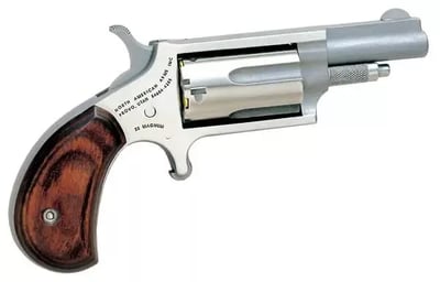 NAA 22M Mini-Revolver 22 Mag 5rd 1.63" Stainless Steel, Rosewood Grip - $203.29