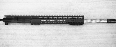 18" 5.56/223 1:8 SS Spiral Fluted Ar15 Upper, 12" Hybrid Keymod - $349