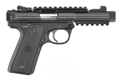 Ruger Mark IV 22/45 Tactical .22 LR 4.4" Threaded 10+1 Rounds - $454.99 after code "GUNSNGEAR"