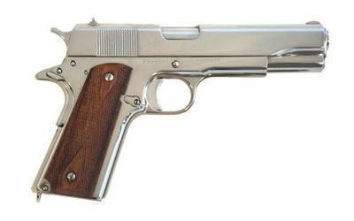 CIMARRON 1911 45ACP 5" NICKELED 8RD - $719.53 (Free S/H on Firearms)