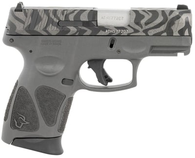 Taurus G3C 9mm 3.20" 12rd Pistol, Gray w/ Zebra Stripes - $229.99 