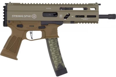 Grand Power Stribog SP9A3 9mm 8" 30 Rd Sub Pistol FDE - $1159.99