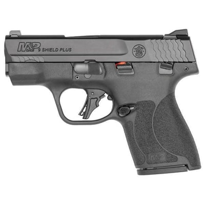 S&W M&P Shield Plus 9mm Pistol With 10 lb Trigger, Black - $449.99 