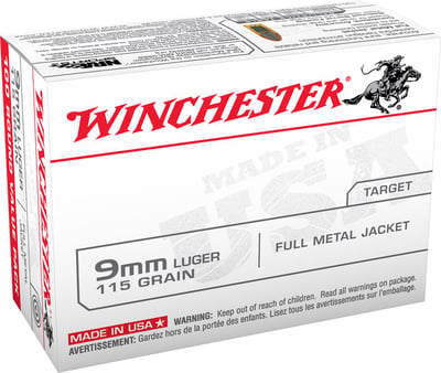 Winchester 9mm 115gr FMJ Value Pack 1000 Rounds - $235 (Free S/H)