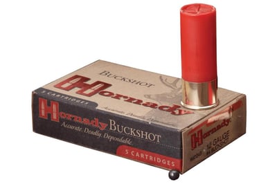 Hornady 86243 Varmint Express 12 Gauge 2.75" 4 Buck Shot Rifle Ammo - 10 Rounds - 86243 - $12.99 (FREE Shipping over $50)