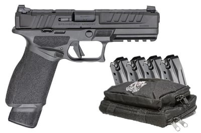 Springfield Echelon 9mm Black Optic Ready Gear Up Package with 5 Magazines and Range Bag - $559 (Free S/H on Firearms)