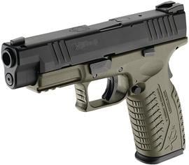 SAI XDM 9mm 4.5 Inch Match Grade Barrel OD Green With Black Melonite Slide 19 Round With XDM Gear System - $409.99 (Free S/H over $450)