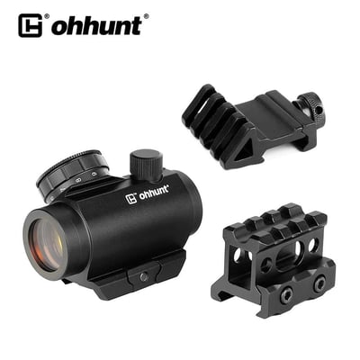 ohhunt 1X25 2 MOA Red Dot Sight With 2 Mount - $19.9 after code "RD10" + Free S/H