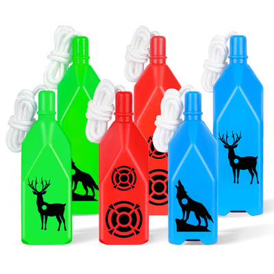  6-Pack Bottle Shooting Targets with Hanging Rope for Target Practice, Ideal for Indoor and Outdoor Gun Ranges - $17.59 After Code “LSPPVS9E ” (20%OFF) + FREE Shipping