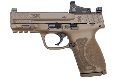 S&W M&P9 M2.0 Compact 9mm FDE Pistol with Crimson Trace Red Dot Reflex Sight - $499.99 (Free S/H on Firearms)