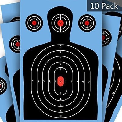 Shooting Targets Papers 12x12in 10 Pack Blue upon Impact Gun Rifle Pistol AirSoft BB Gun Air Rifle - $9.99 (Free S/H over $25)