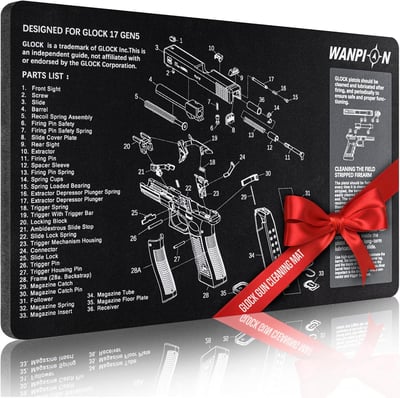 WANPION Gun Cleaning Mat - Thick 6mm Protection, Leak-Proof Surface, Non-Slip Oil Resistant Glock Cleaning Mat(Use code NHBGH2UB) - $5.03 + FREE Shipping
