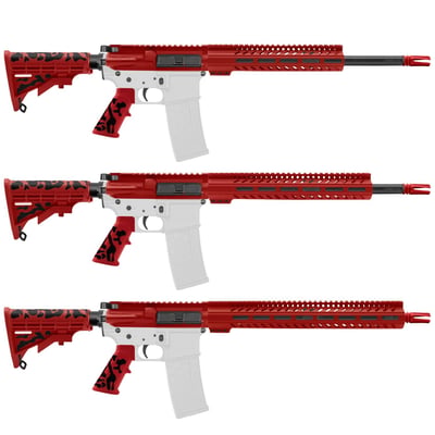 AR-15 .223/5.56 16" Barrel W/ Handguard Size Option ''red Cam-fssm'' Carbine Kit - $359.99  (Free Shipping)