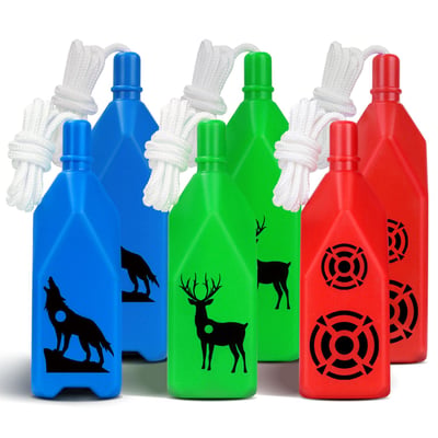  6-Pack Bottle Shooting Targets with Hanging Rope for Target Practice, Ideal for Indoor and Outdoor Gun Ranges - $17.59 After Code “LSPPVS9E” (20%OFF) + FREE Shipping