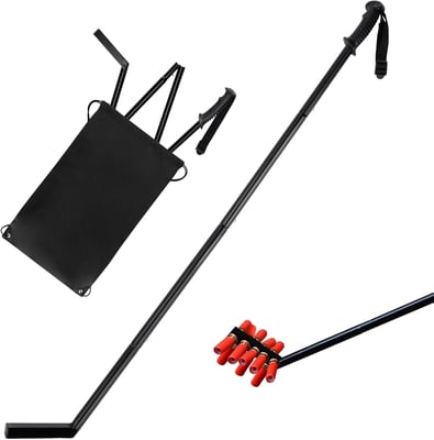 Telescopic Magnetic Pickup Tool, Ergonomic Shotgun Shell Pickup Stick w/Carrying Bag, Shell Pickup Pole Extend 12in from to 41in for Shell/Screws/Nails - $17.59 After Code “YL27KCFG” (20%OFF)  + FREE Shipping
